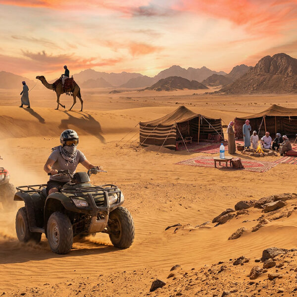 Quad Bike Safari Hurghada: Camel Ride & Sunset From €35